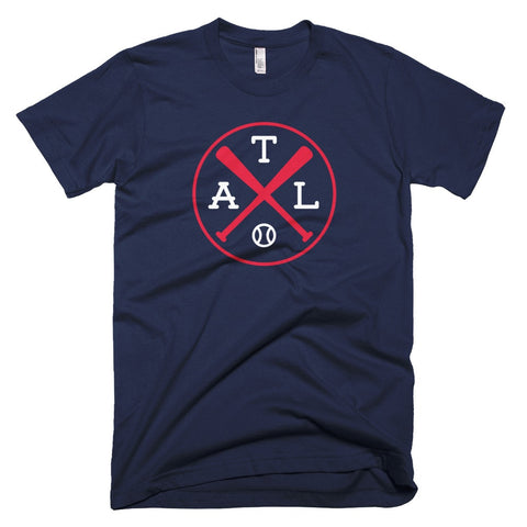 ATL Crossed Bats Baseball T-Shirt - Citizen Threads Apparel Co.