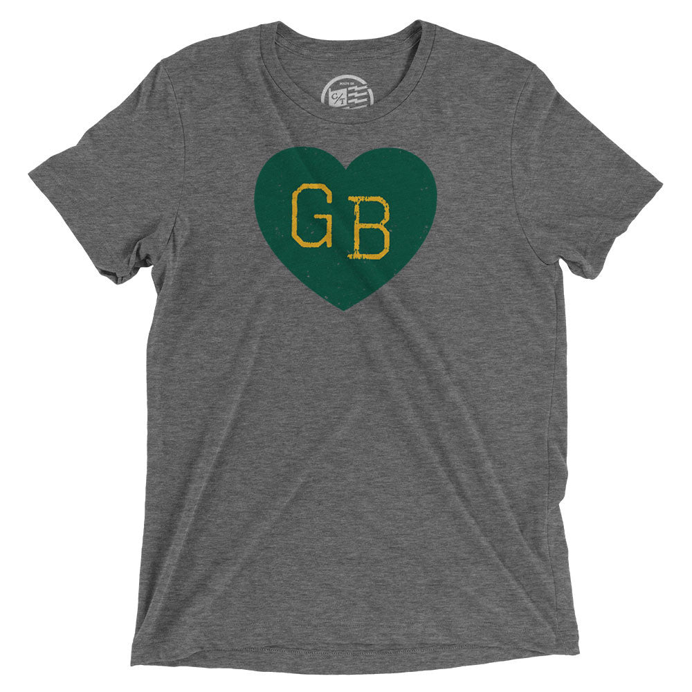 Green Bay Heart T-Shirt - Citizen Threads Apparel Co. - 1