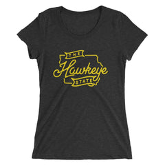 Iowa "The Hawkeye State" Womens T-Shirt