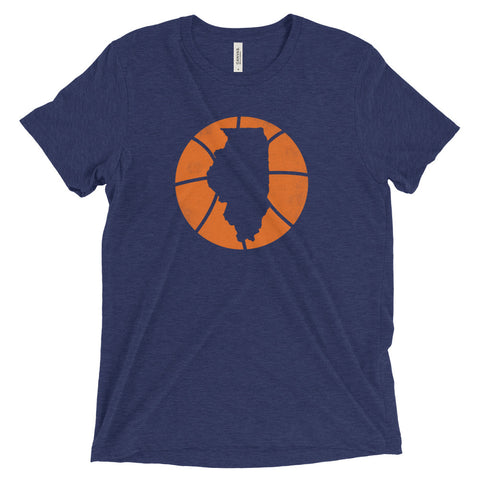 Illinois Basketball State T-Shirt - Citizen Threads Apparel Co. - 1