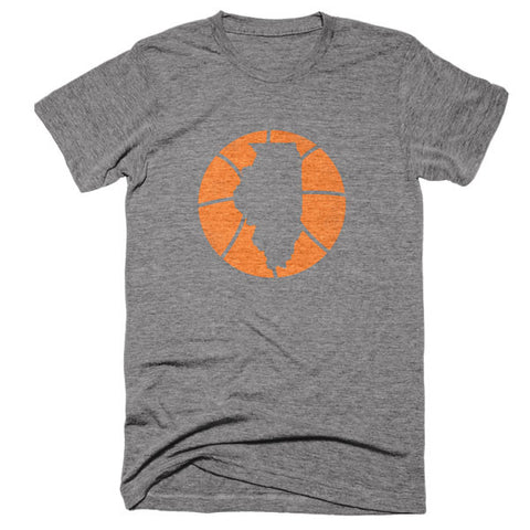 Illinois Basketball State T-Shirt - Citizen Threads Apparel Co. - 2