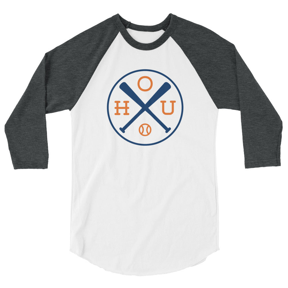 Houston Baseball Raglan 3/4 Sleeve Shirt