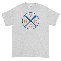 New York NYM Crossed Baseball Bats T-Shirt