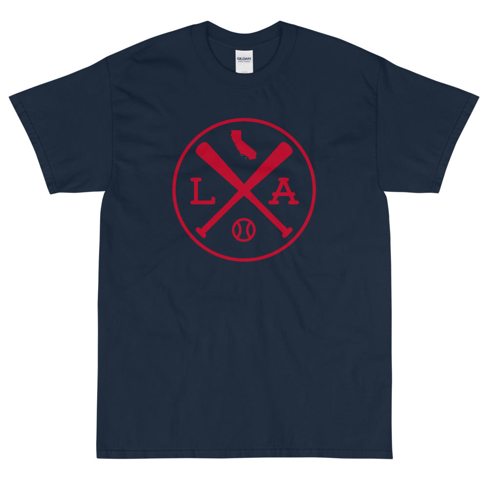 Los Angeles Crossed Baseball Bats T-Shirt
